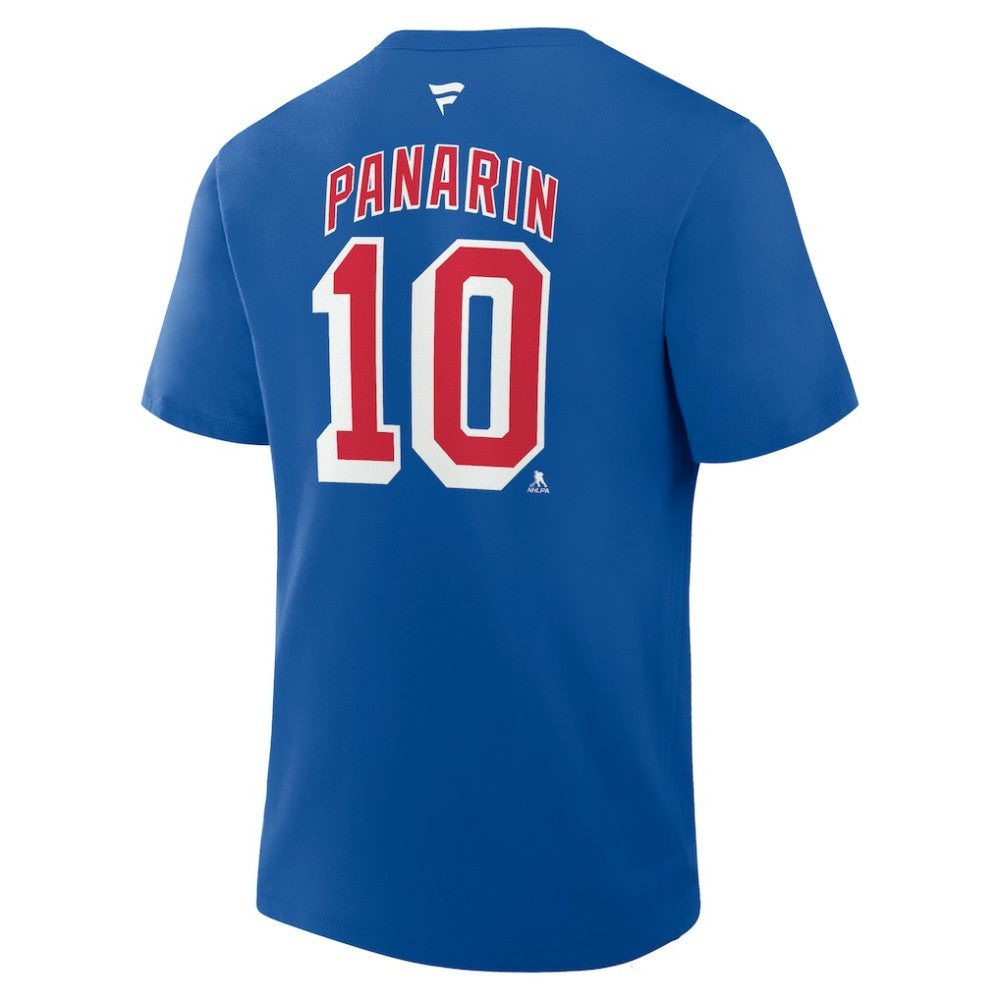 Artemi Panarin New York Rangers Fanatics Authentic Stack Name & Number T-Shirt - Blue - NHL 202466826