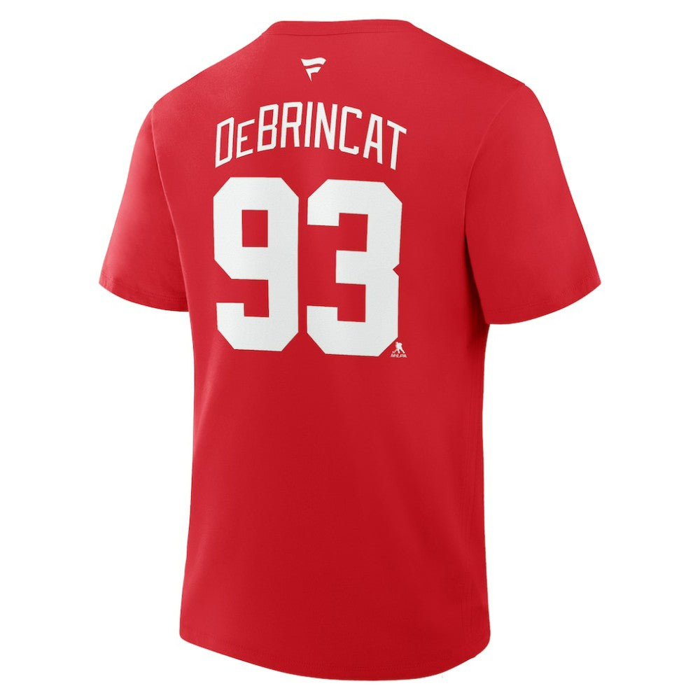 Alex DeBrincat Detroit Red Wings Fanatics Authentic Stack Name & Number T-Shirt - Red - NHL 202466834