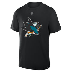 Macklin Celebrini San Jose Sharks Fanatics Authentic Stack Name & Number T-Shirt - Black - NHL 202466838