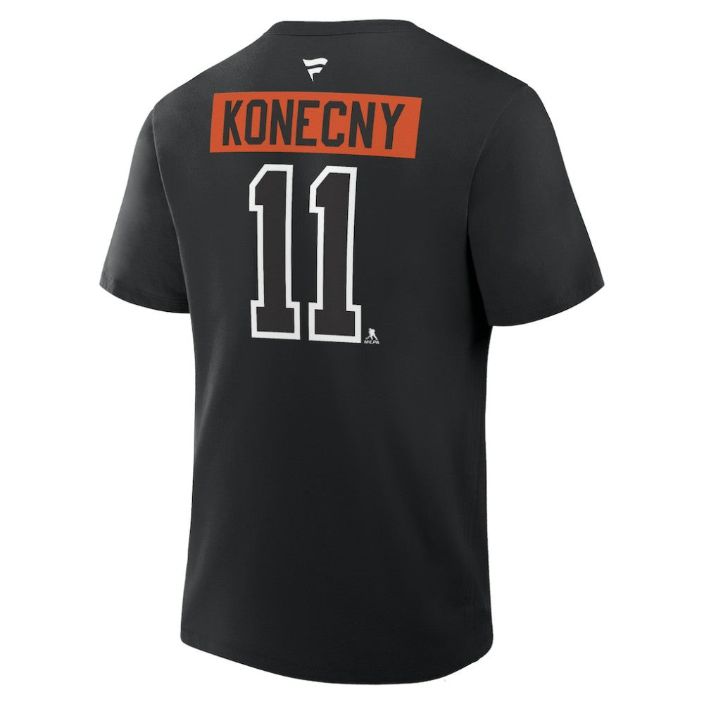 Travis Konecny Philadelphia Flyers Fanatics Authentic Stack Name & Number T-Shirt - Black - NHL 202466879
