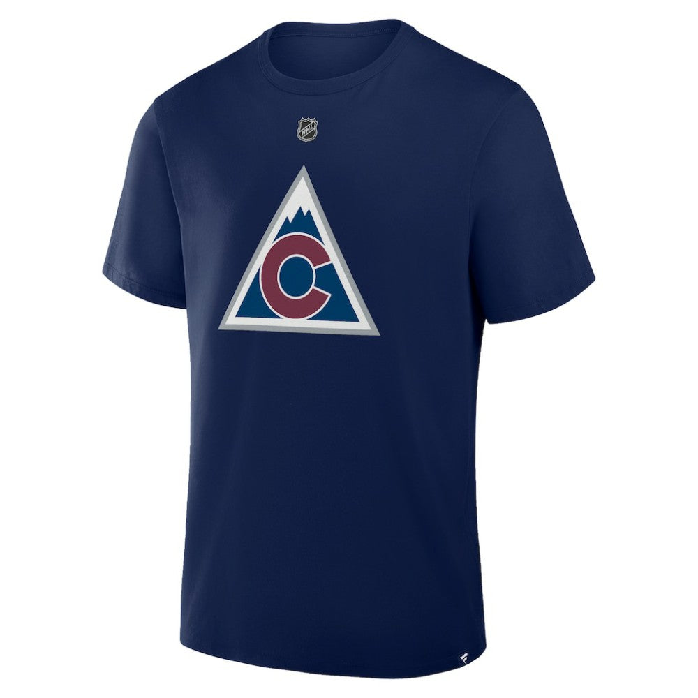 Cale Makar Colorado Avalanche Fanatics Authentic Stack Name & Number T-Shirt - Navy - NHL 202466891