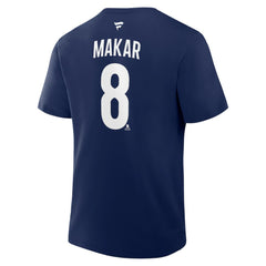Cale Makar Colorado Avalanche Fanatics Authentic Stack Name & Number T-Shirt - Navy - NHL 202466891