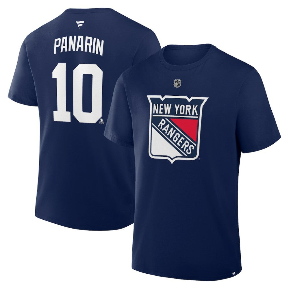 Artemi Panarin New York Rangers Fanatics Authentic Stack Name & Number T-Shirt - Navy - NHL 202466911