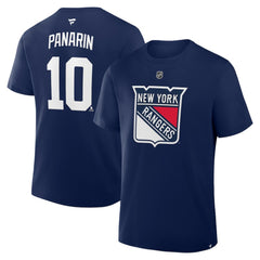 Artemi Panarin New York Rangers Fanatics Authentic Stack Name & Number T-Shirt - Navy - NHL 202466911