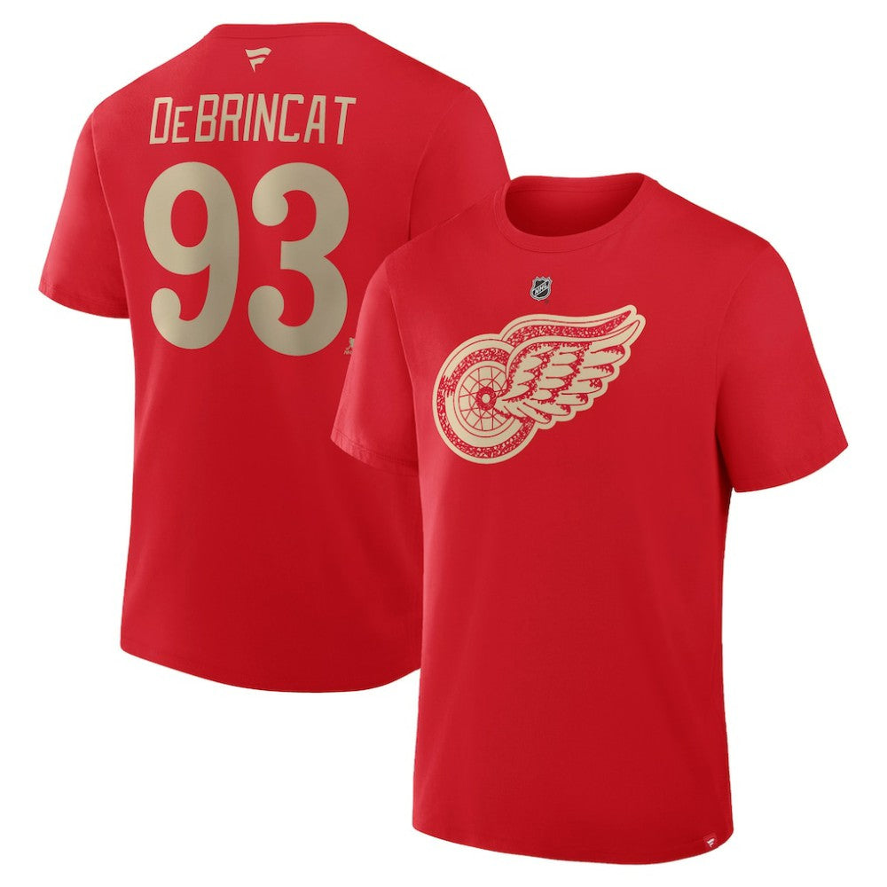 Alex DeBrincat Detroit Red Wings Fanatics Authentic Stack Name & Number T-Shirt - Red - NHL 202466943