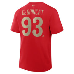 Alex DeBrincat Detroit Red Wings Fanatics Authentic Stack Name & Number T-Shirt - Red - NHL 202466943