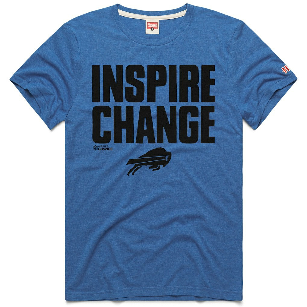 Buffalo Bills Homage Unisex 2024 Inspire Change Tri-Blend T-Shirt Royal