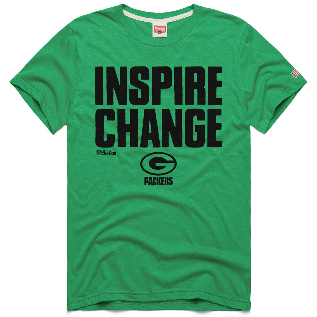 Green Bay Packers Homage Unisex 2024 Inspire Change Tri-Blend T-Shirt Green