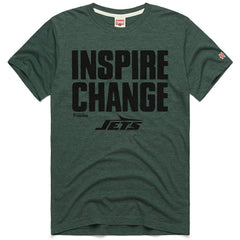 New York Jets Homage Unisex 2024 Inspire Change Tri-Blend T-Shirt Green
