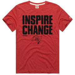 Tampa Bay Buccaneers Homage Unisex 2024 Inspire Change Tri-Blend T-Shirt Red
