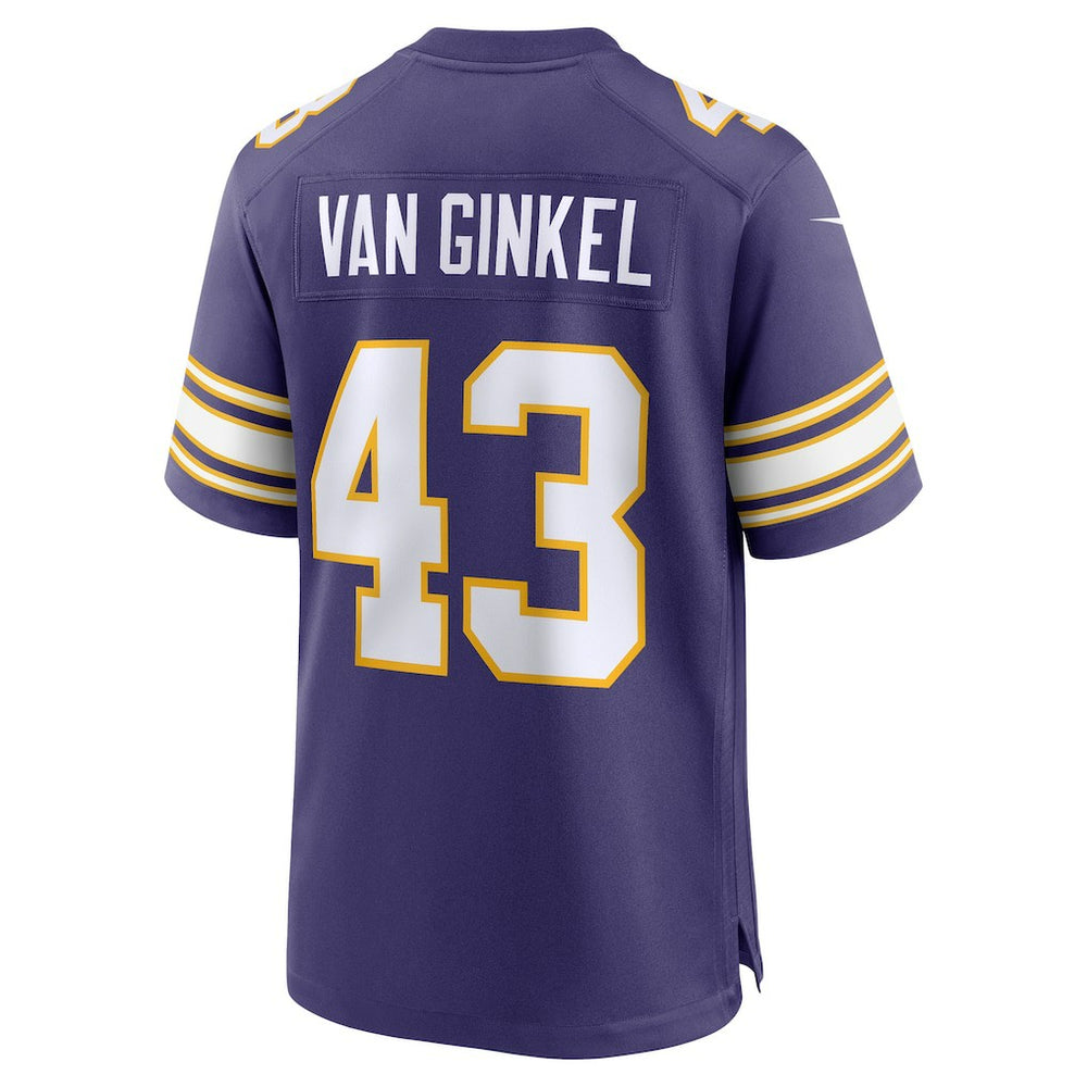 Nike Andrew Van Ginkel Minnesota Vikings Alternate Game Jersey Purple