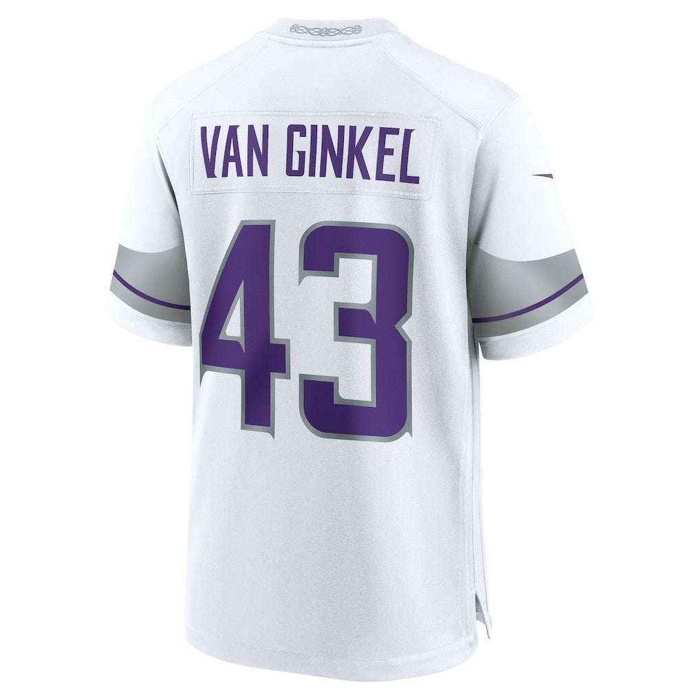 Nike Andrew Van Ginkel Minnesota Vikings Alternate Game Jersey White