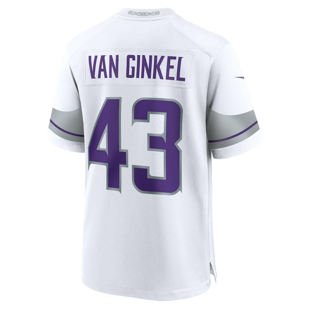 Nike Andrew Van Ginkel Minnesota Vikings Alternate Game Jersey White