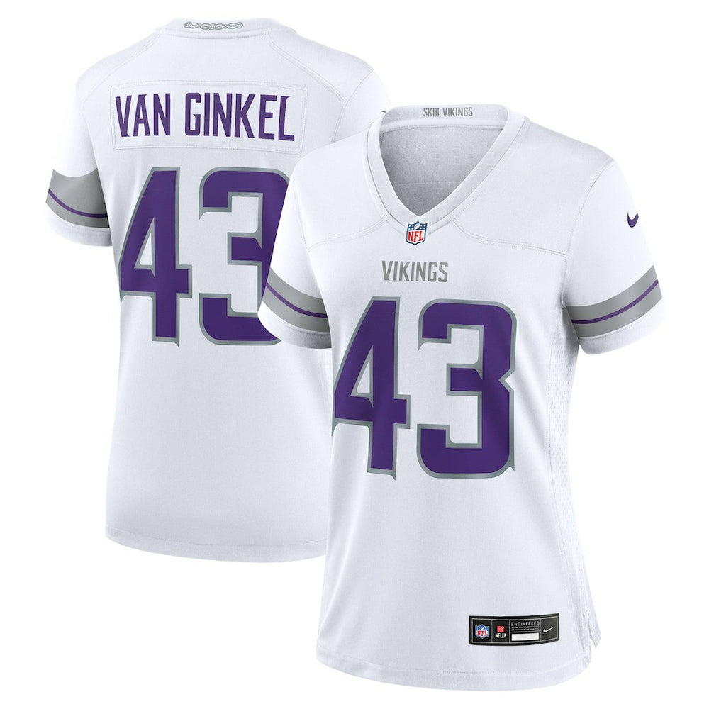 Nike Andrew Van Ginkel Minnesota Vikings Women's Alternate Game Jersey White