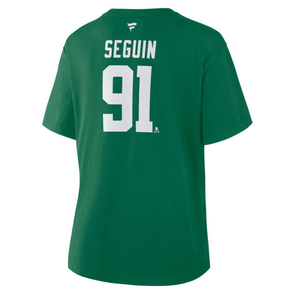 Tyler Seguin Dallas Stars Fanatics Women's Authentic Stack Name & Number T-Shirt - Kelly Green - NHL 202477497