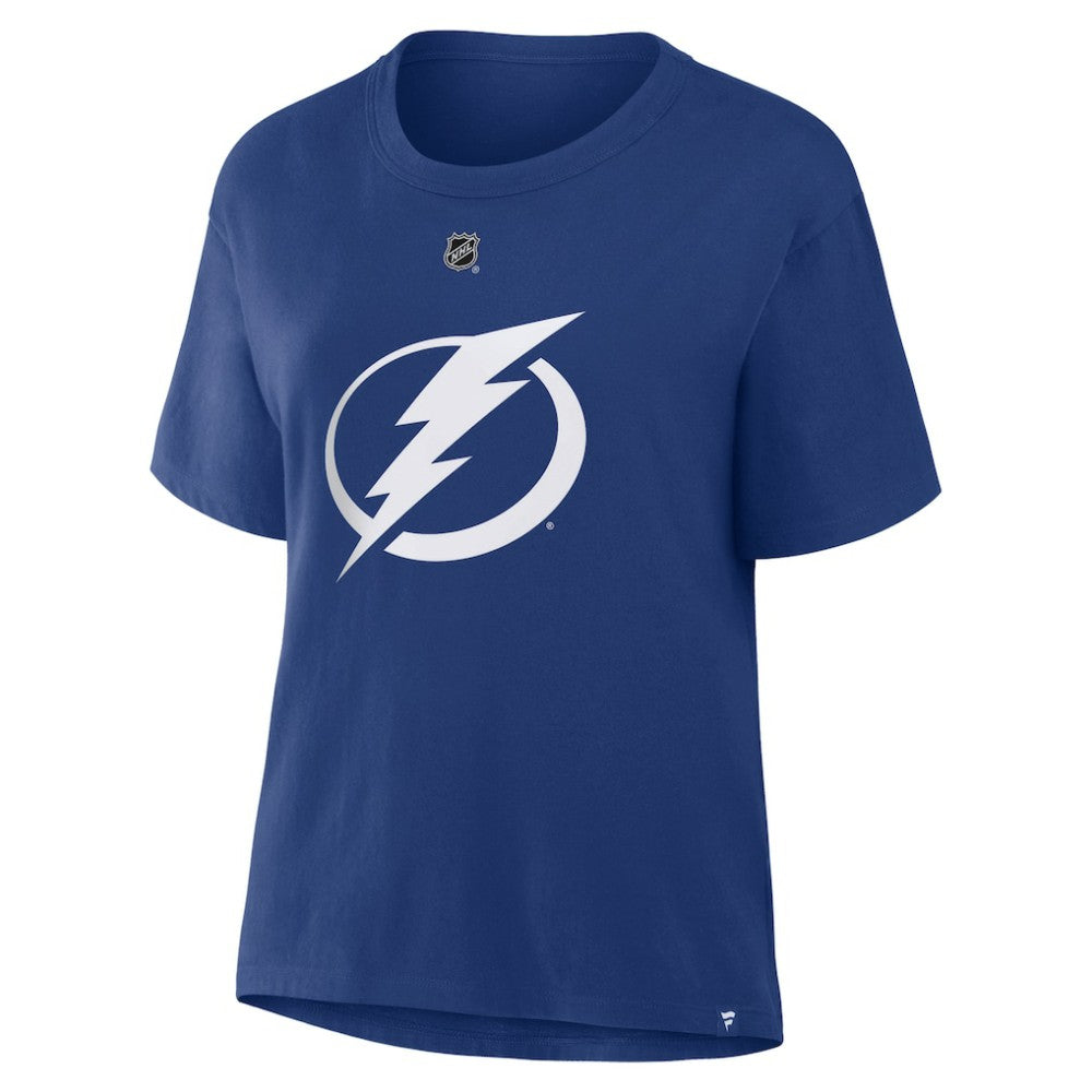 Nikita Kucherov Tampa Bay Lightning Fanatics Women's Authentic Stack Name & Number T-Shirt - Blue - NHL 202477500