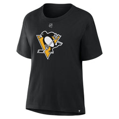 Evgeni Malkin Pittsburgh Penguins Fanatics Women's Authentic Stack Name & Number T-Shirt - Black - NHL 202477508