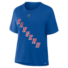 Artemi Panarin New York Rangers Fanatics Women's Authentic Stack Name & Number T-Shirt - Blue - NHL 202477567