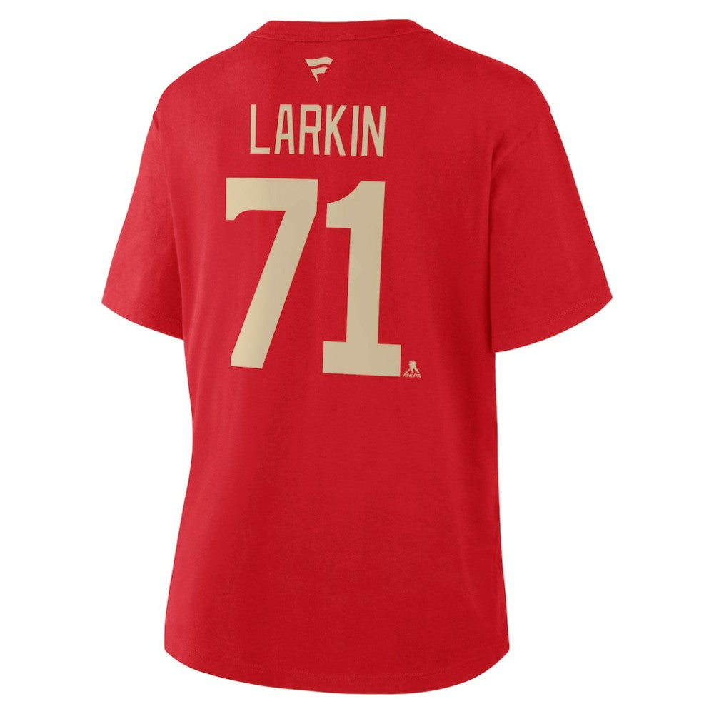 Dylan Larkin Detroit Red Wings Fanatics Women's Authentic Stack Name & Number T-Shirt - Red - NHL 202477724
