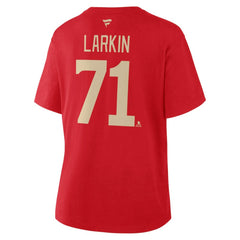 Dylan Larkin Detroit Red Wings Fanatics Women's Authentic Stack Name & Number T-Shirt - Red - NHL 202477724