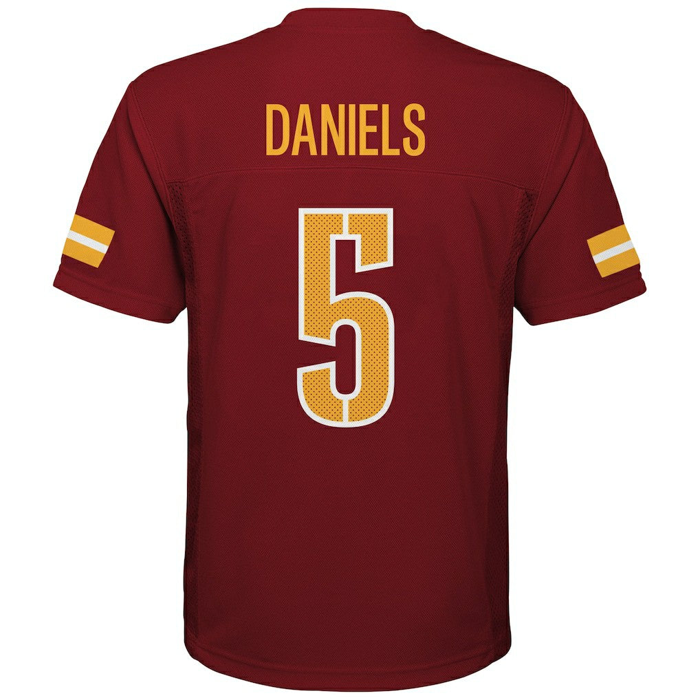 Jayden Daniels Washington Commanders Youth Replica Player Jersey Burgundy