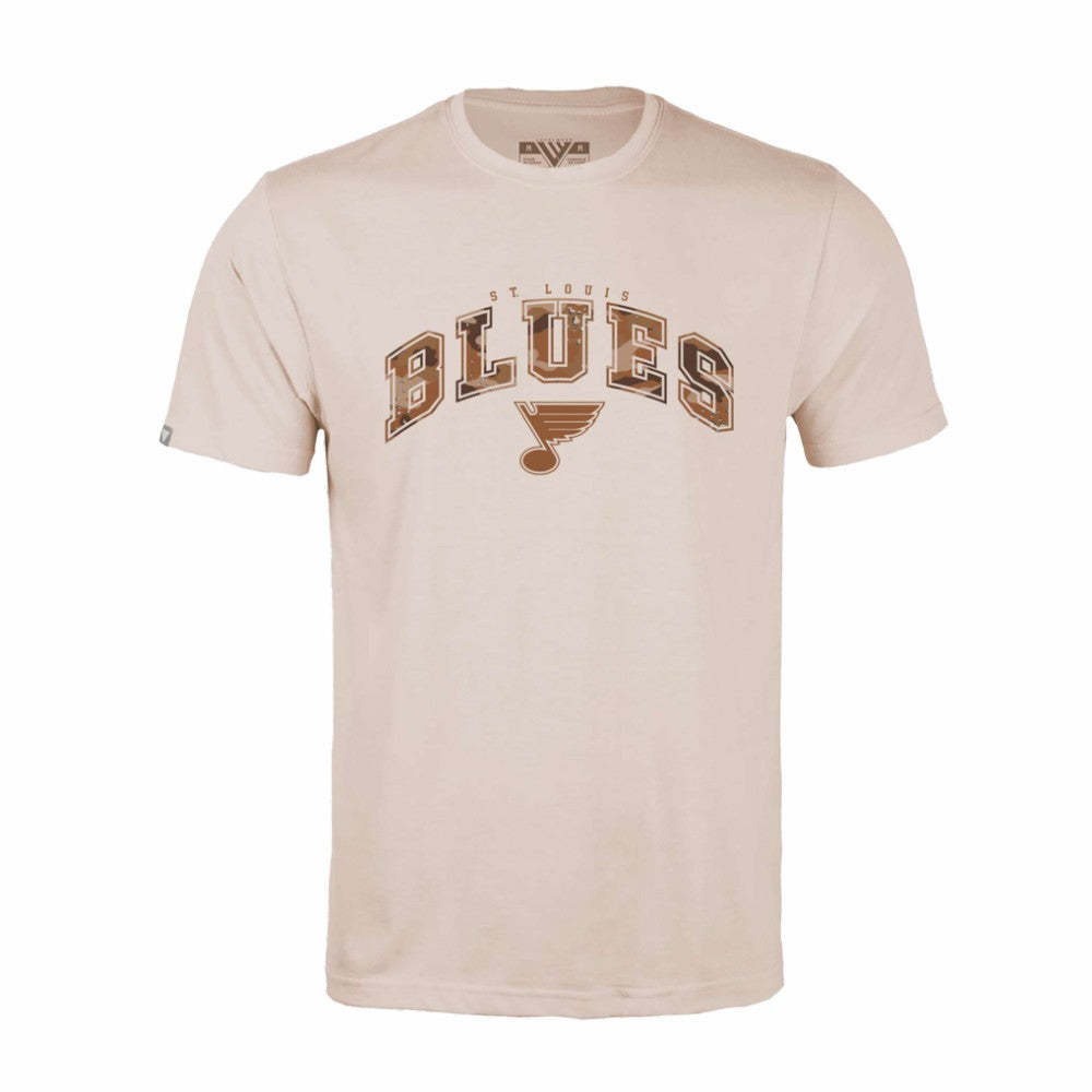 St. Louis Blues Levelwear Desert Camo Richmond Decoy T-Shirt - Khaki - NHL 202478622