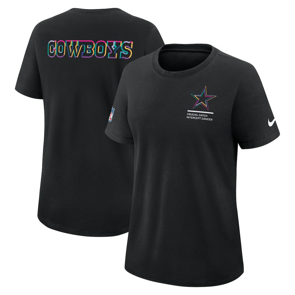 Nike Dallas Cowboys Women's 2025 NFL Crucial Catch Tri-Blend Dri-FIT T-Shirt Black