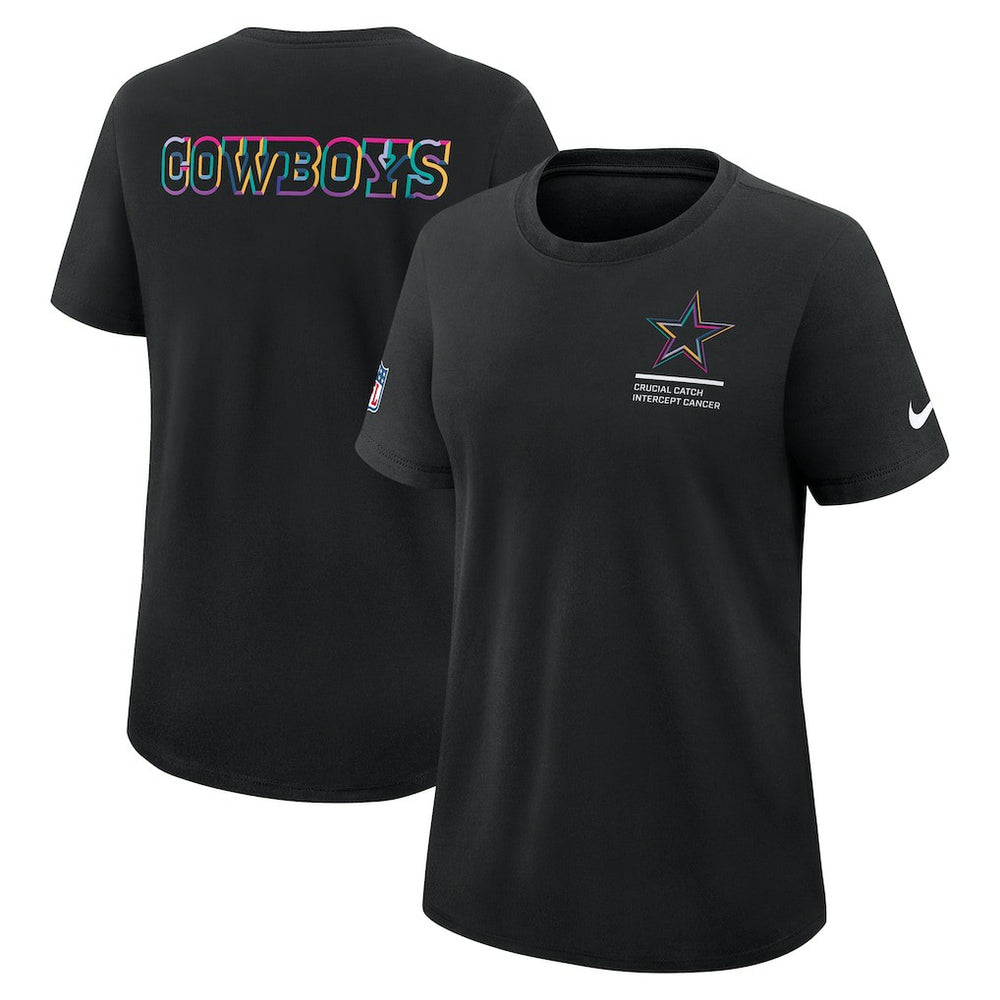 Nike Dallas Cowboys Women's 2025 NFL Crucial Catch Tri-Blend Dri-FIT T-Shirt Black