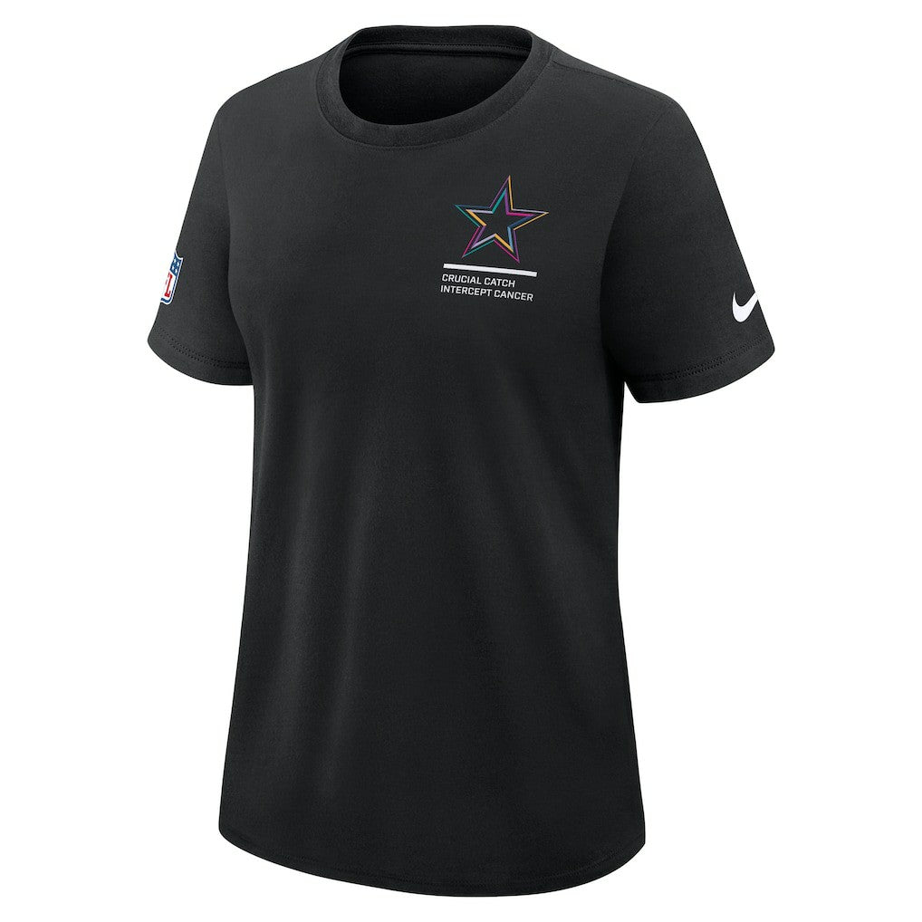 Nike Dallas Cowboys Women's 2025 NFL Crucial Catch Tri-Blend Dri-FIT T-Shirt Black