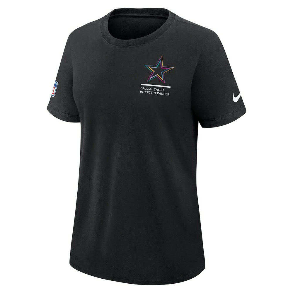 Nike Dallas Cowboys Women's 2025 NFL Crucial Catch Tri-Blend Dri-FIT T-Shirt Black