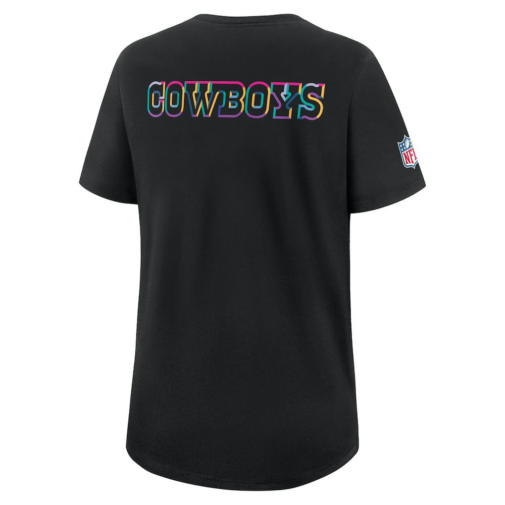 Nike Dallas Cowboys Women's 2025 NFL Crucial Catch Tri-Blend Dri-FIT T-Shirt Black