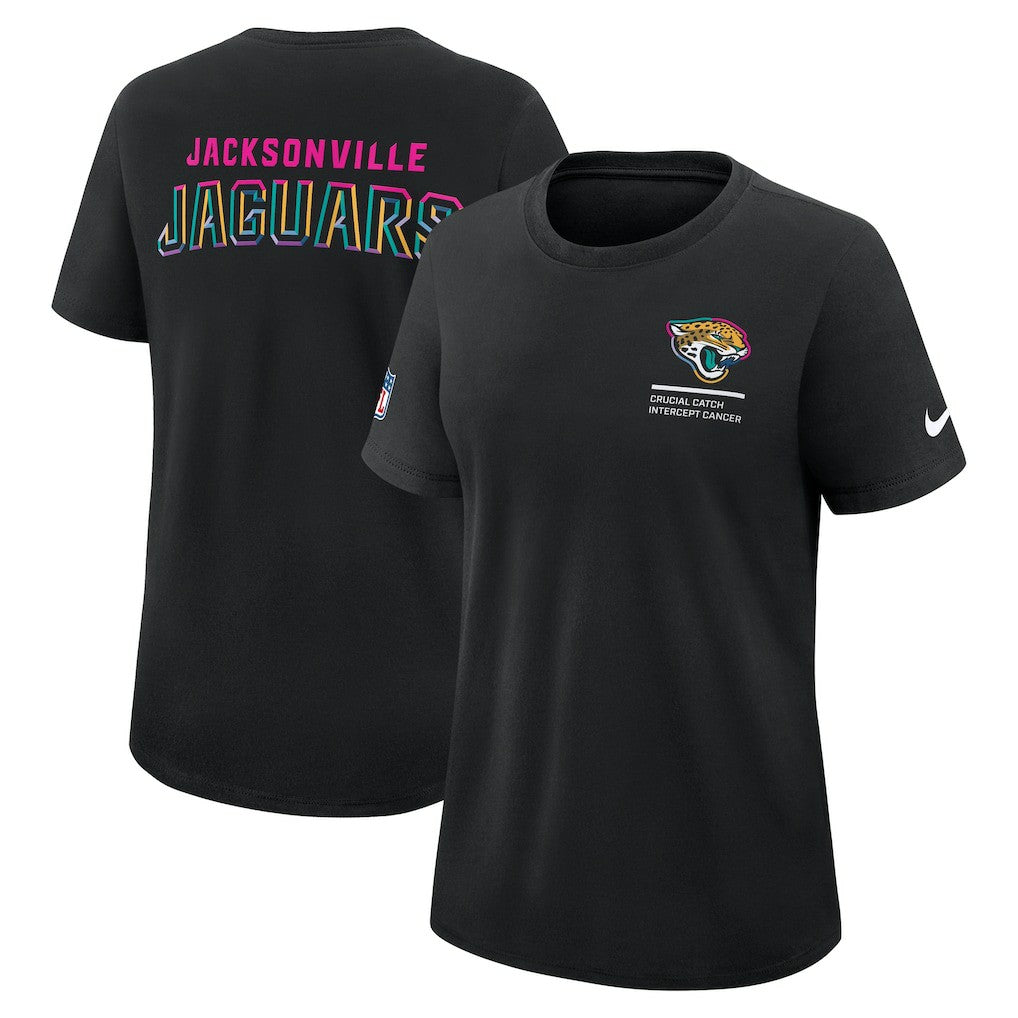 Nike Jacksonville Jaguars Women's 2025 NFL Crucial Catch Tri-Blend Dri-FIT T-Shirt Black