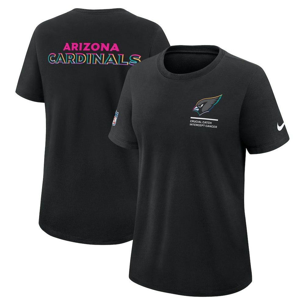 Nike Arizona Cardinals Women's 2025 NFL Crucial Catch Tri-Blend Dri-FIT T-Shirt Black