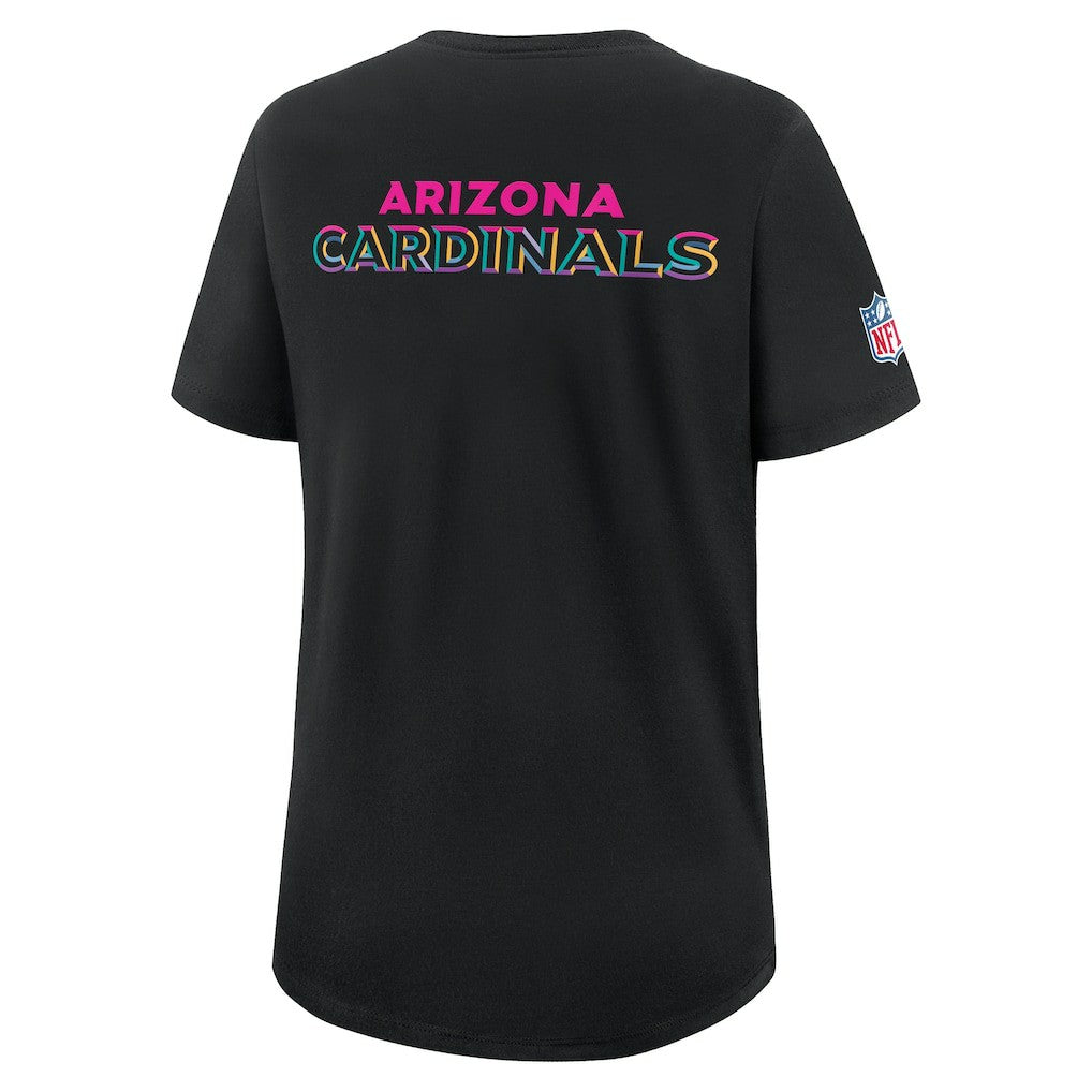 Nike Arizona Cardinals Women's 2025 NFL Crucial Catch Tri-Blend Dri-FIT T-Shirt Black