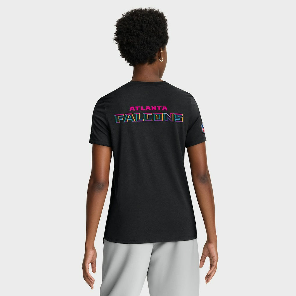Nike Atlanta Falcons Women's 2025 NFL Crucial Catch Tri-Blend Dri-FIT T-Shirt Black