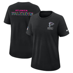 Nike Atlanta Falcons Women's 2025 NFL Crucial Catch Tri-Blend Dri-FIT T-Shirt Black