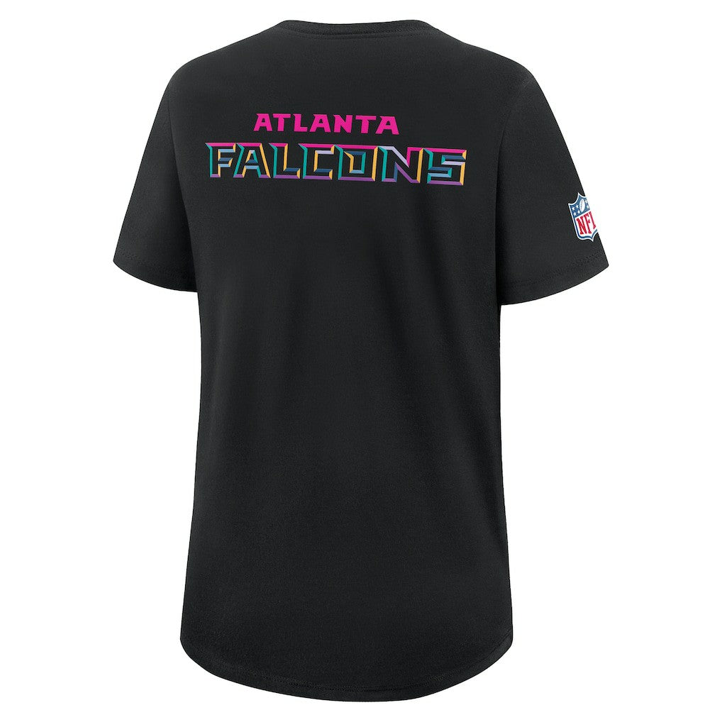 Nike Atlanta Falcons Women's 2025 NFL Crucial Catch Tri-Blend Dri-FIT T-Shirt Black