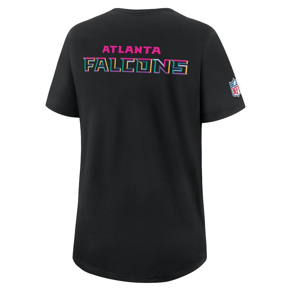 Nike Atlanta Falcons Women's 2025 NFL Crucial Catch Tri-Blend Dri-FIT T-Shirt Black