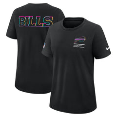 Nike Buffalo Bills Women's 2025 NFL Crucial Catch Tri-Blend Dri-FIT T-Shirt Black