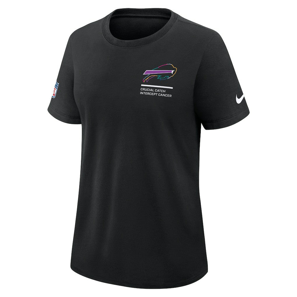 Nike Buffalo Bills Women's 2025 NFL Crucial Catch Tri-Blend Dri-FIT T-Shirt Black