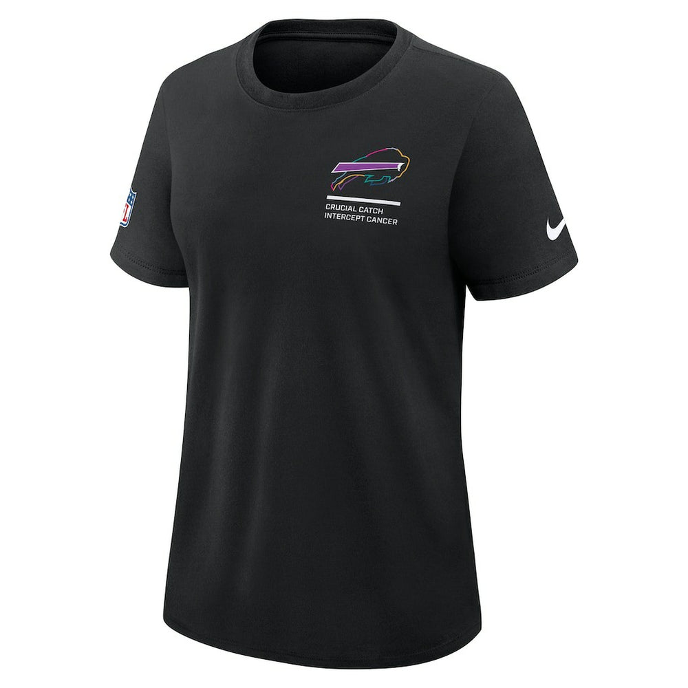 Nike Buffalo Bills Women's 2025 NFL Crucial Catch Tri-Blend Dri-FIT T-Shirt Black