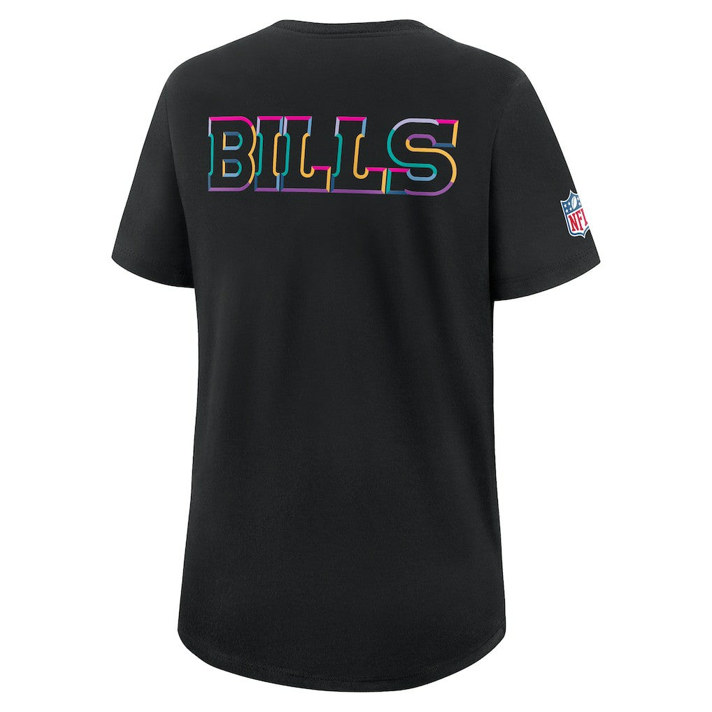Nike Buffalo Bills Women's 2025 NFL Crucial Catch Tri-Blend Dri-FIT T-Shirt Black