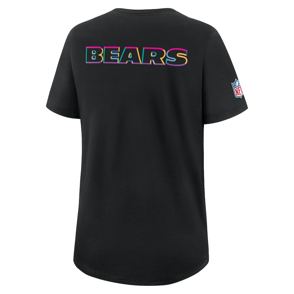 Nike Chicago Bears Women's 2025 NFL Crucial Catch Tri-Blend Dri-FIT T-Shirt Black