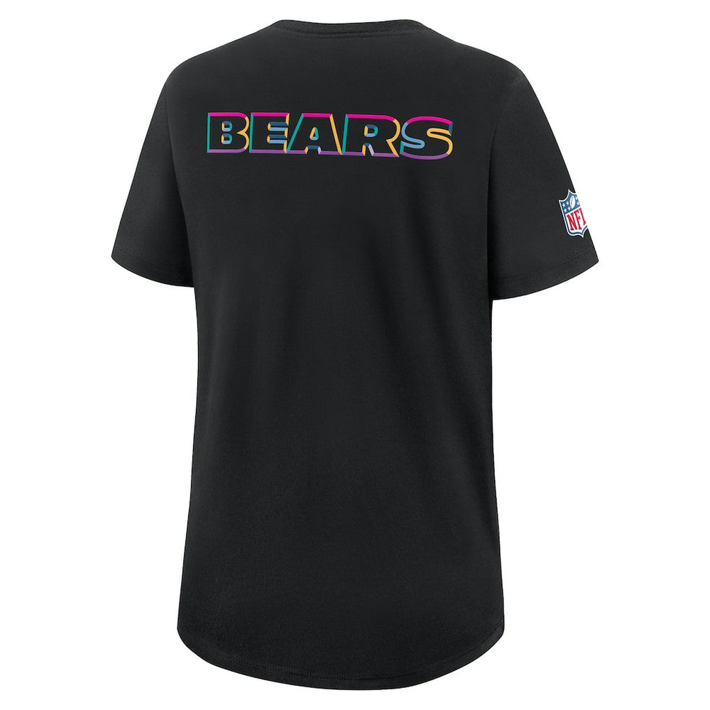 Nike Chicago Bears Women's 2025 NFL Crucial Catch Tri-Blend Dri-FIT T-Shirt Black