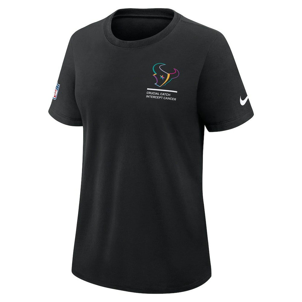 Nike Houston Texans Women's 2025 NFL Crucial Catch Tri-Blend Dri-FIT T-Shirt Black