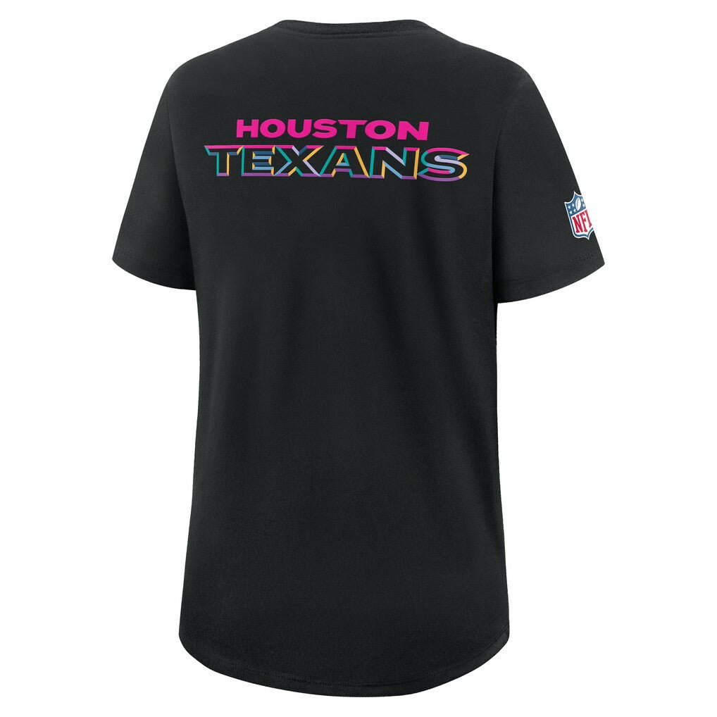 Nike Houston Texans Women's 2025 NFL Crucial Catch Tri-Blend Dri-FIT T-Shirt Black