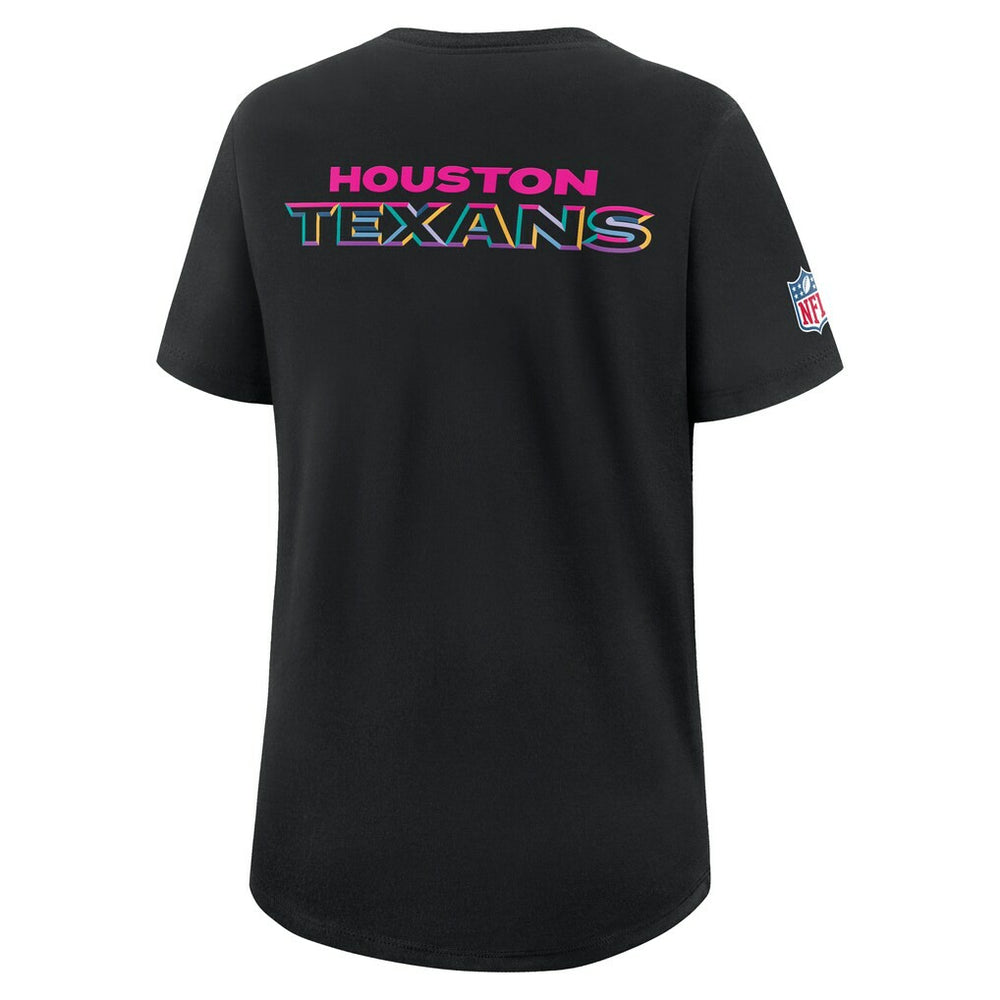 Nike Houston Texans Women's 2025 NFL Crucial Catch Tri-Blend Dri-FIT T-Shirt Black