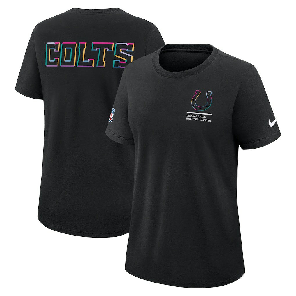 Nike Indianapolis Colts Women's 2025 NFL Crucial Catch Tri-Blend Dri-FIT T-Shirt Black