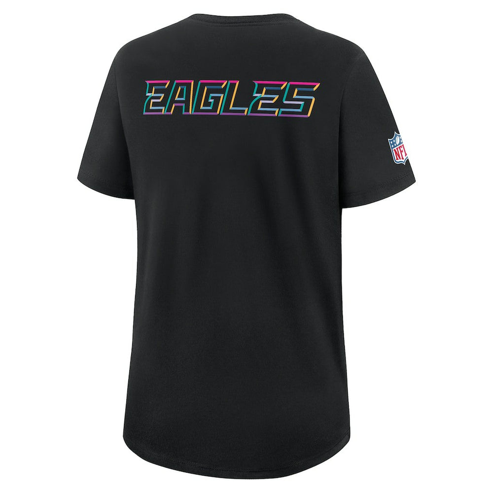 Nike Philadelphia Eagles Women's 2025 NFL Crucial Catch Tri-Blend Dri-FIT T-Shirt Black