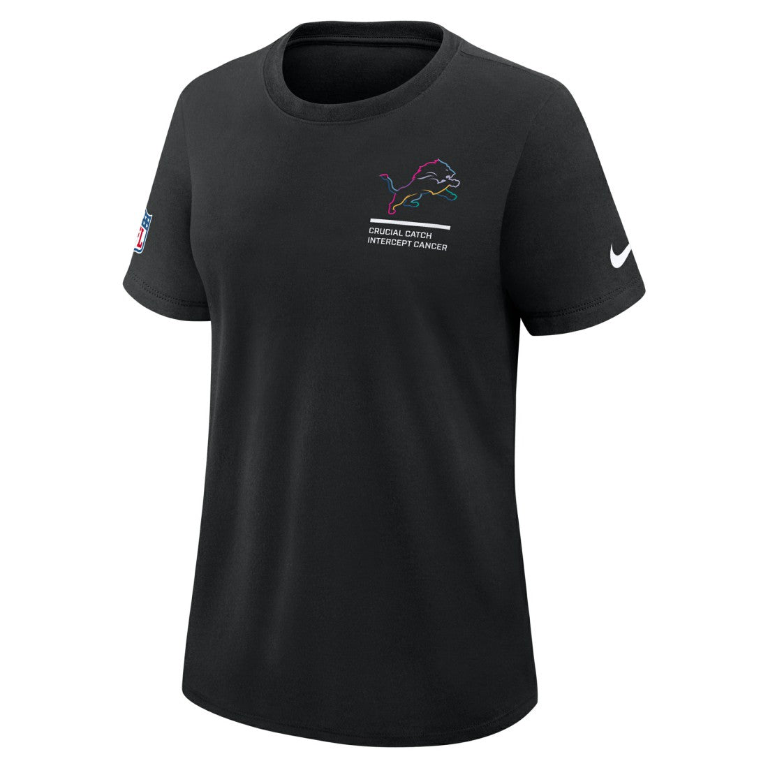 Nike Detroit Lions Women's 2025 NFL Crucial Catch Tri-Blend Dri-FIT T-Shirt Black